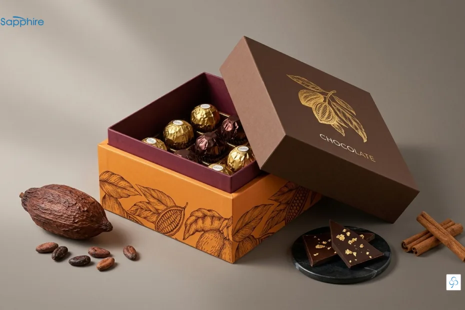 custom chocolate boxes manufactured in the uae with premium finishes