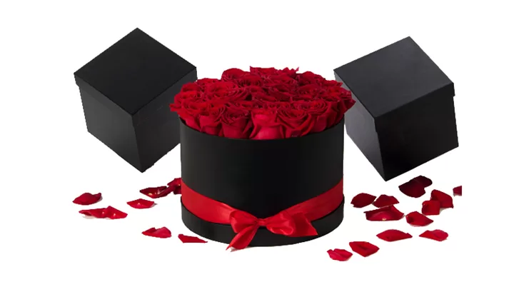 flower packaging round and square box