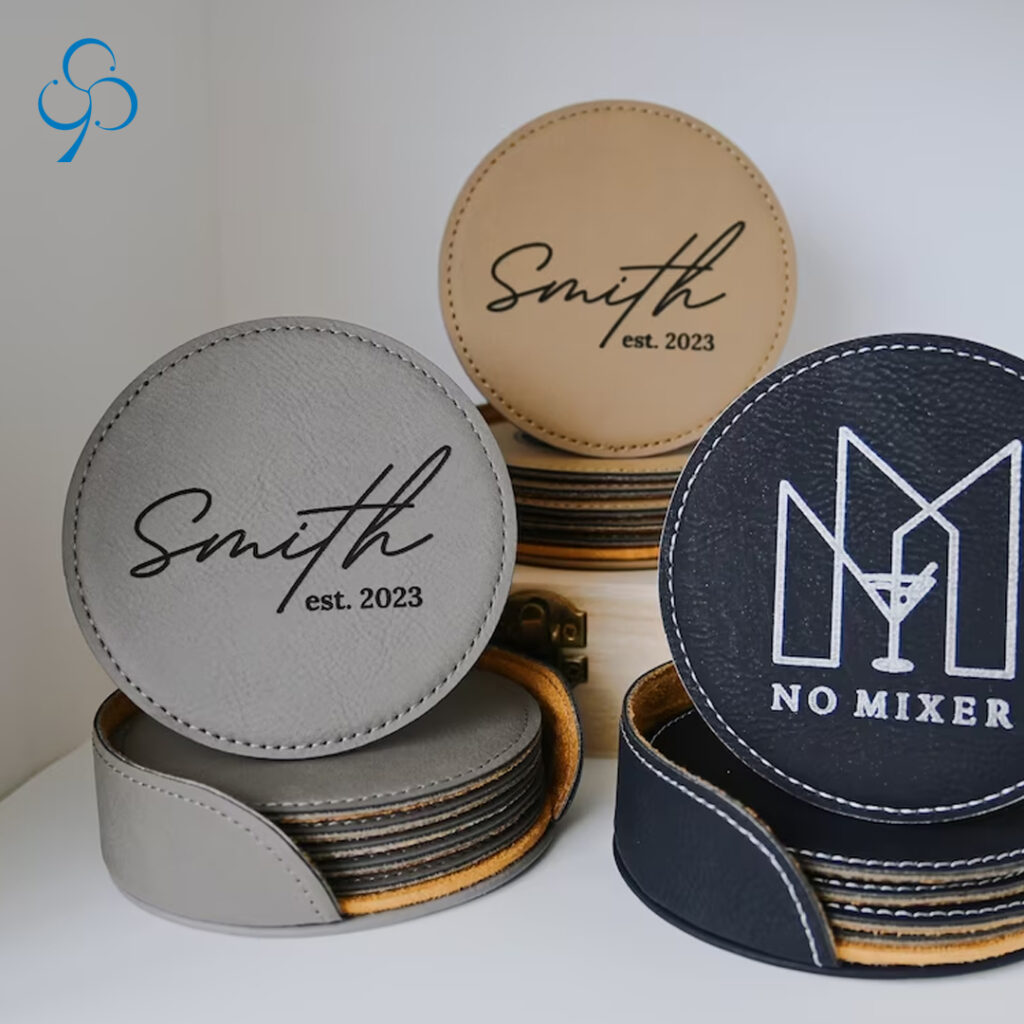 custom tea coaster with logo