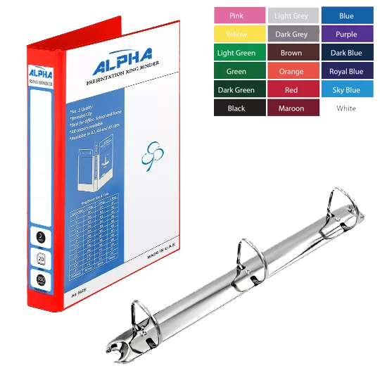 alpha 3 ring presentation ring binder