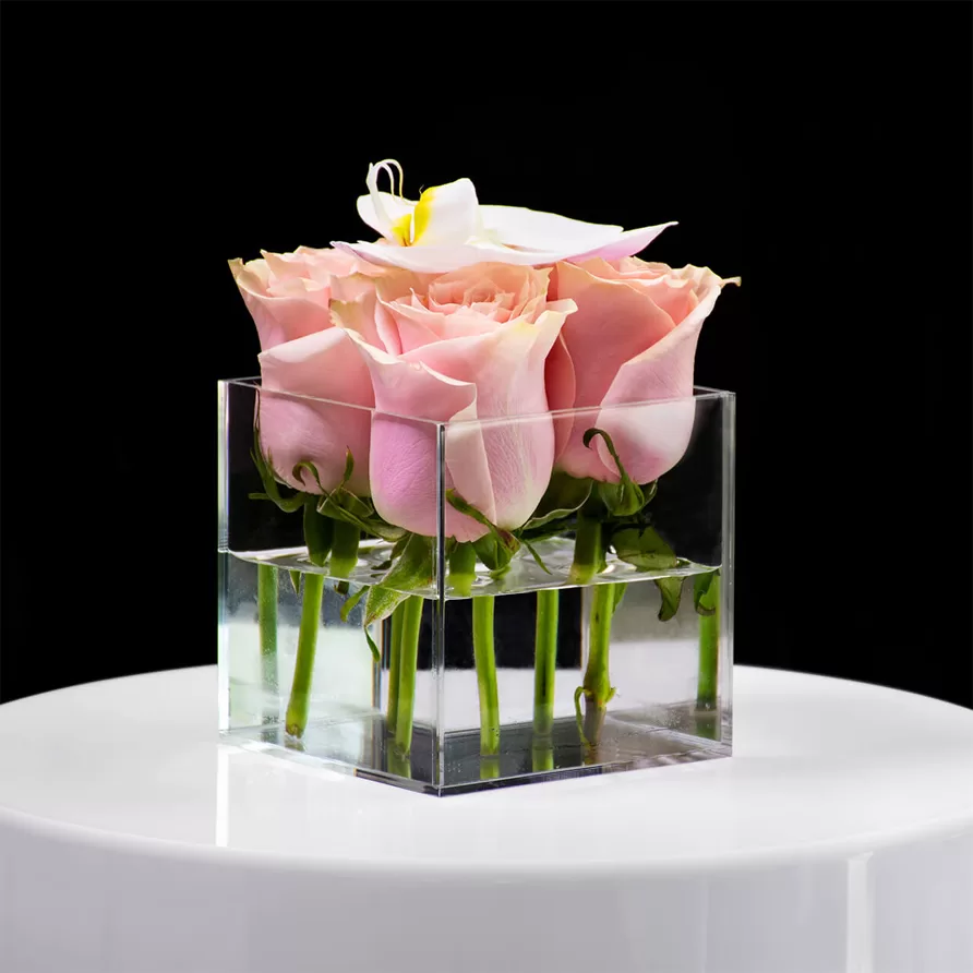 acrylic flower box for special events