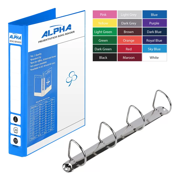 alpha 4 ring - presentation ring binder