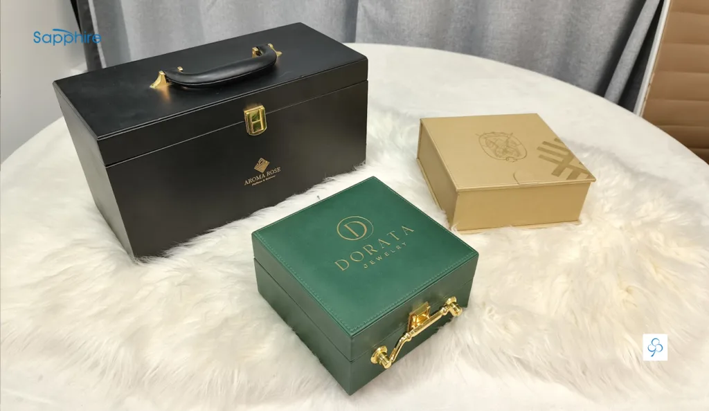 premium branding options for corporate promotional gift boxes.