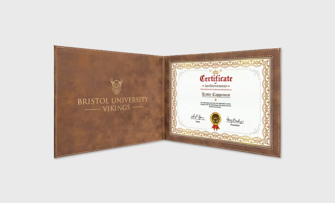 high-quality custom certificate holder manufacturer in the uae