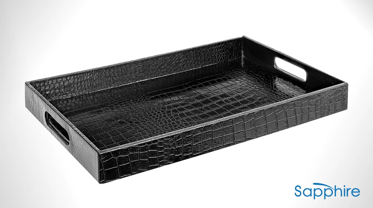 branded custom leather trays manufacturer in uae