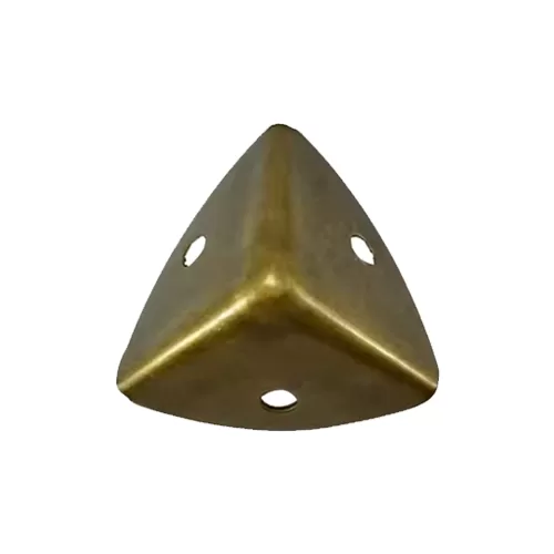 triangle corner protector in antique finish, 26x26mm