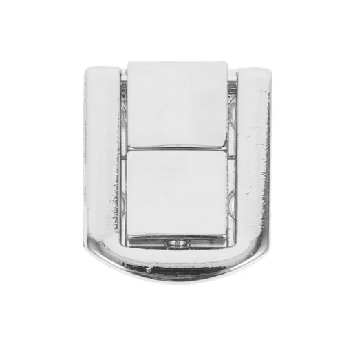 silver rectangular push lock clasp, model lq2532s, size 25x32mm