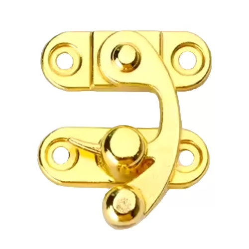 vintage gold hook-style lock clasp, model lq2529g, size 25x29mm