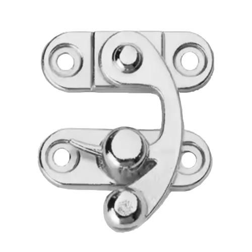 polished silver hook-style lock clasp, model lq2529s, size 25x29mm