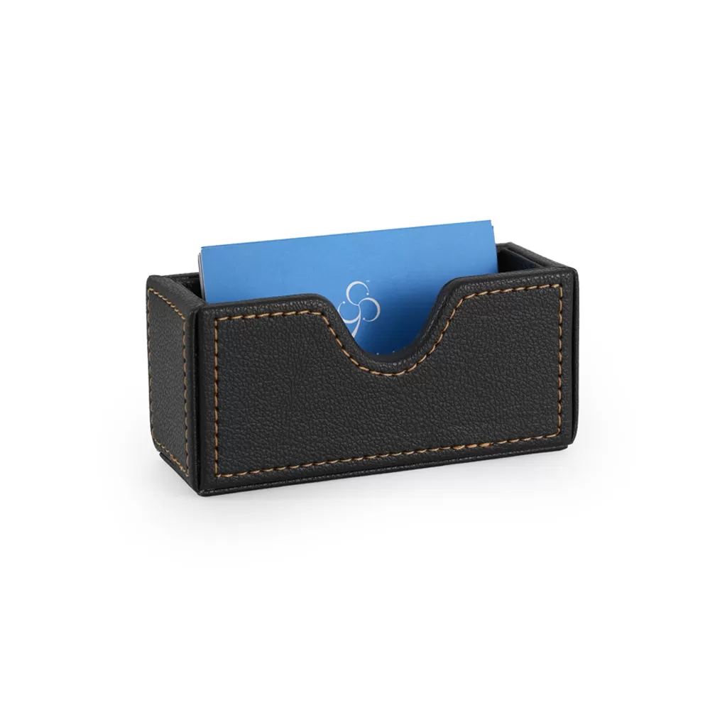leather card holder - impress with organized presentation