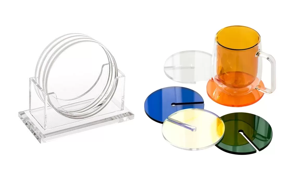 acrylic tea coasters made in uae - sapphire plastic