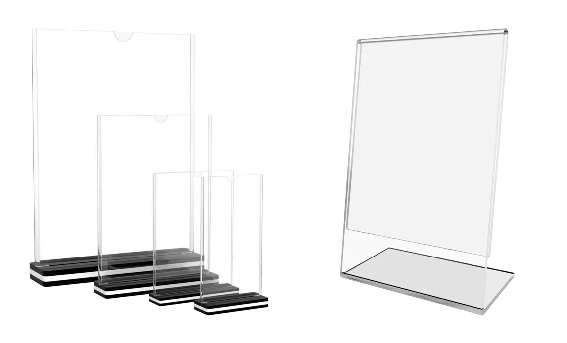 custom acrylic sign holders made in uae - sapphire plastic