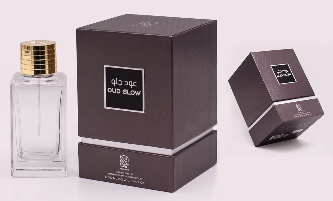 custom rigid perfume boxes made in uae - sapphire plastic