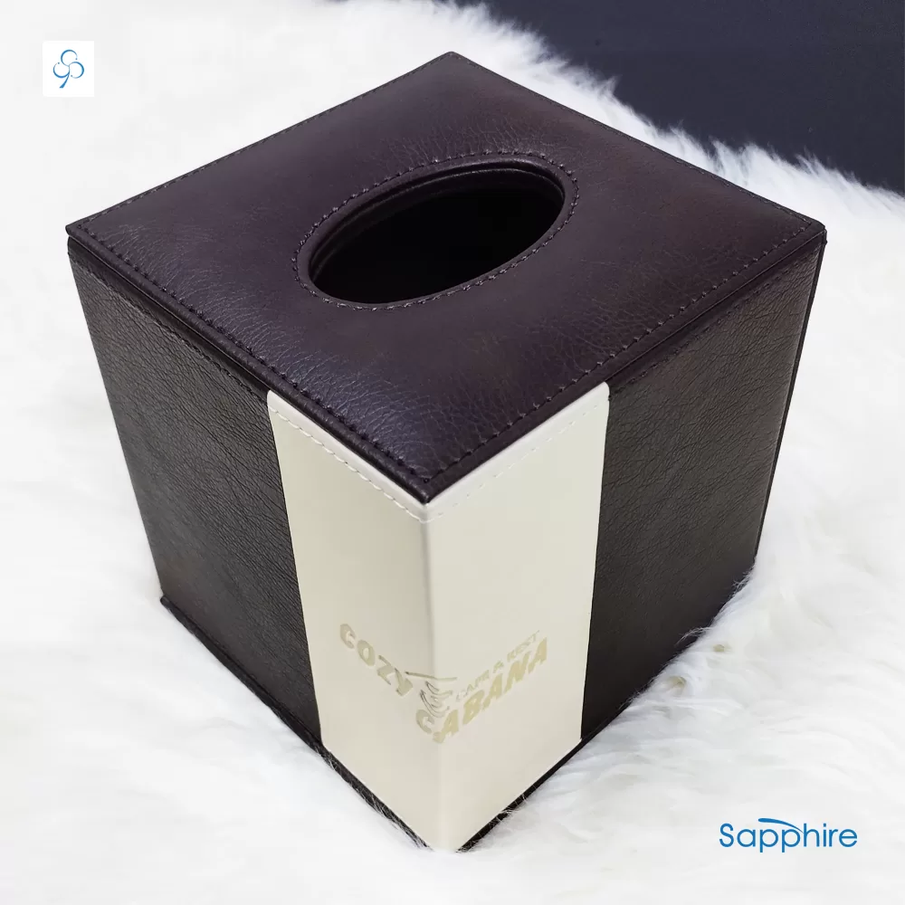 pu leather tissue box color options